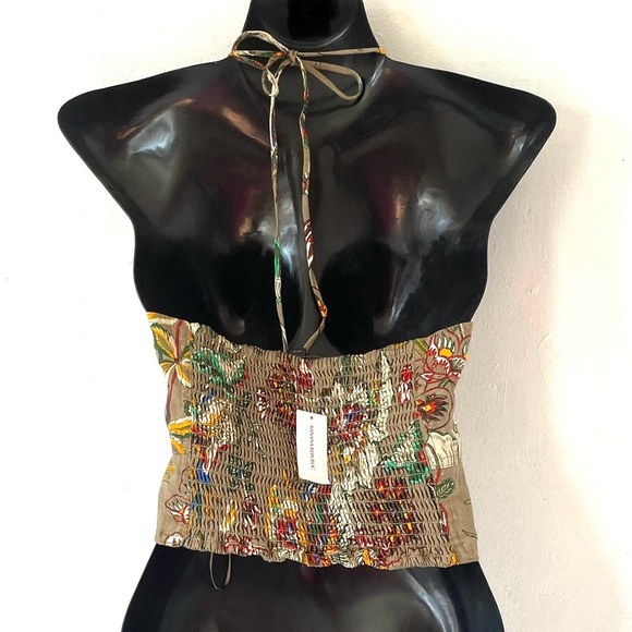 Banana Republic Linen Meridian Tie Back Crop Top - Picture 5 of 10